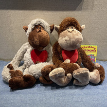 批发可爱情侣猴子公仔爱心猴子毛绒玩具玩偶长臂猿猴布娃娃大号