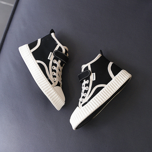 儿童加绒帆布鞋男童二棉鞋冬季宝宝学步鞋加厚女童冬鞋保暖鞋