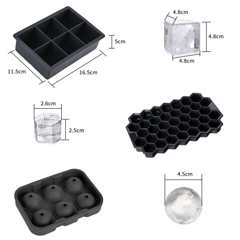 Cubetera con Tapa de Panal de Silicona con Congelación Rápida para Uso Doméstico