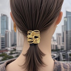 クロスボーダー日本 U 字型ポニーテールクリップトレンディな甘いクールコールドスタイル中空ヘアフック女性のハイエンドファッションシームレスヘアバックル
