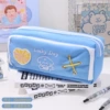 Blue pencil case, American style