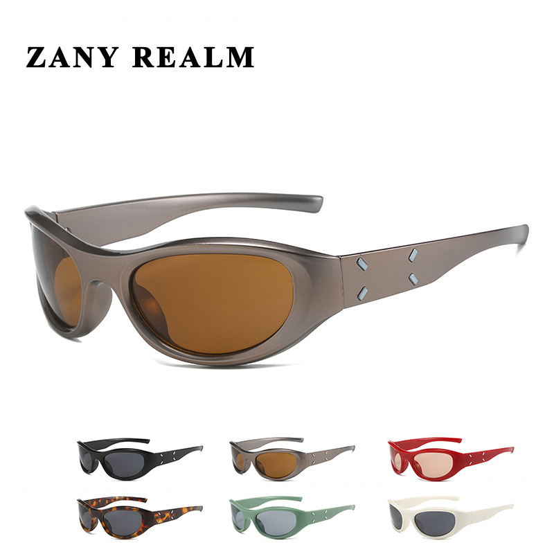 Nueva y2g chica caliente estilo transfronterizo montar gafas de sol tecnología futura sentido 003 gafas de sol fabricante en stock