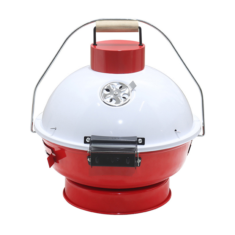 Barbacoa portátil esmaltada al por mayor transfronteriza, parrilla plegable al aire libre, mini parrilla plegable para acampar, parrilla portátil