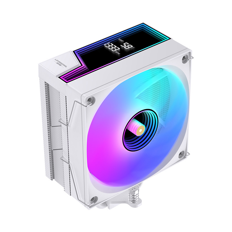 LOVINGCOOL 6 銅管デジタルディスプレイ CPU ラジエーター ARGB ヒートパイプ冷却 AMD シャースリアルタイム速度空冷|undefined