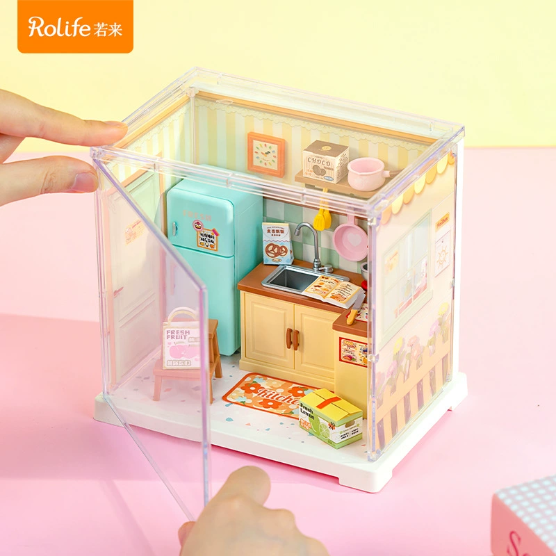 Rolife Ruole Super World DIY ручной работы домик модель детский день конструктор сборки игрушек