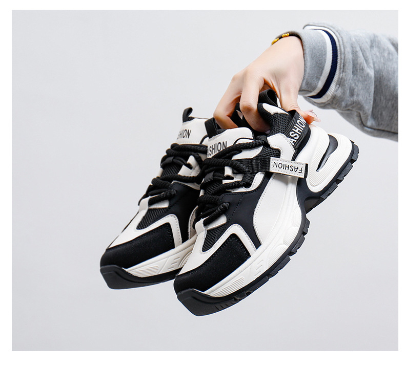 Dad Shoes Women's Trendy Versatile Thick Sole Breathable Trainers_voghion.com