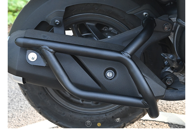 Suitable for Wuyang Honda Npf125 Protective Bar, Anti-Fall Front and Rear Exhaust Pipe Bumper, Modified Protection Windshield, Anti-Collision Bar
