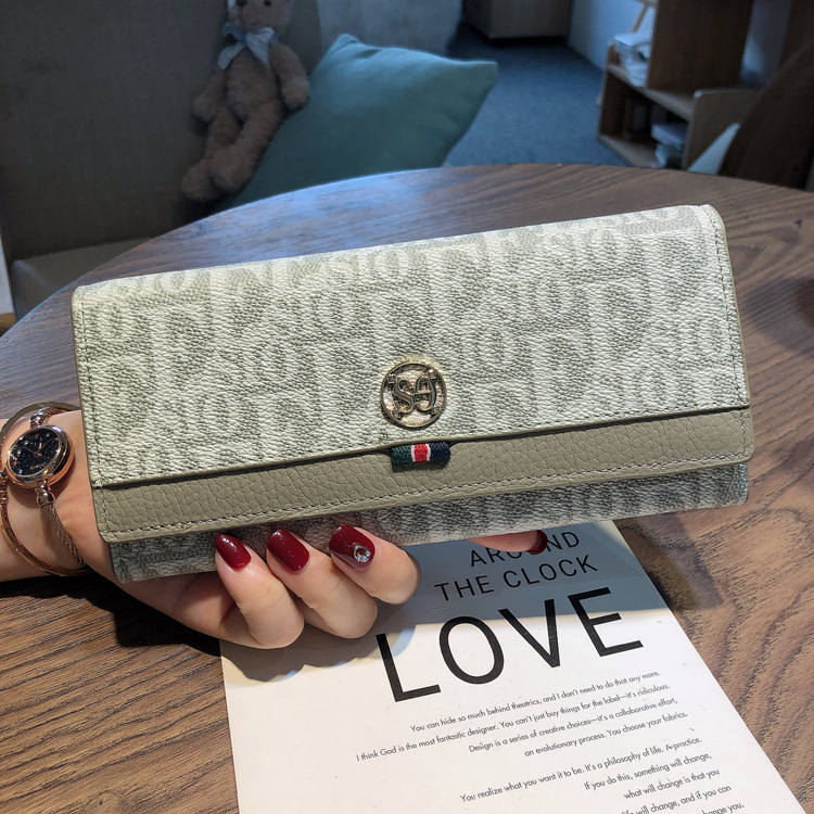 Women's Long Wallet Leather Multi Slot Card Holder Mobile Clutch_voghion.com