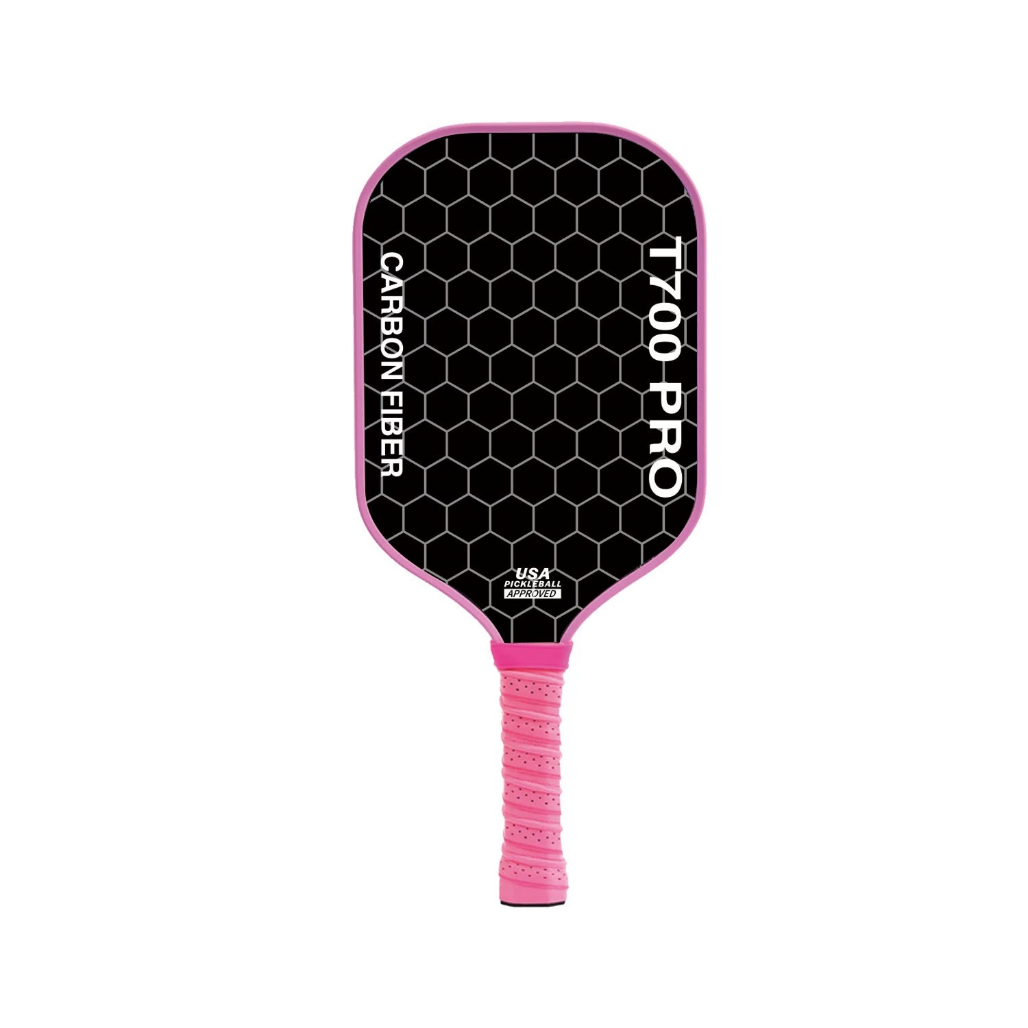 T700 fabric-textured matte carbon fiber pickleball paddle, same model as the big brands, 16mm thick, professional competition grade, in stock