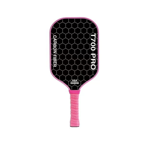 T700 fabric-textured matte carbon fiber pickleball paddle, same model as the big brands, 16mm thick, professional competition grade, in stock