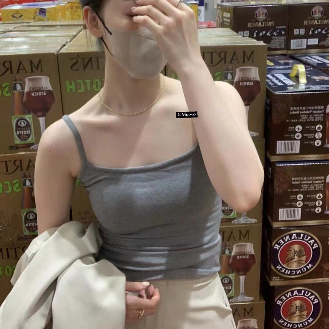 Camisola con sujetador incorporado METWO, estilo nuevo de primavera y verano, top sexy ajustado para chicas.