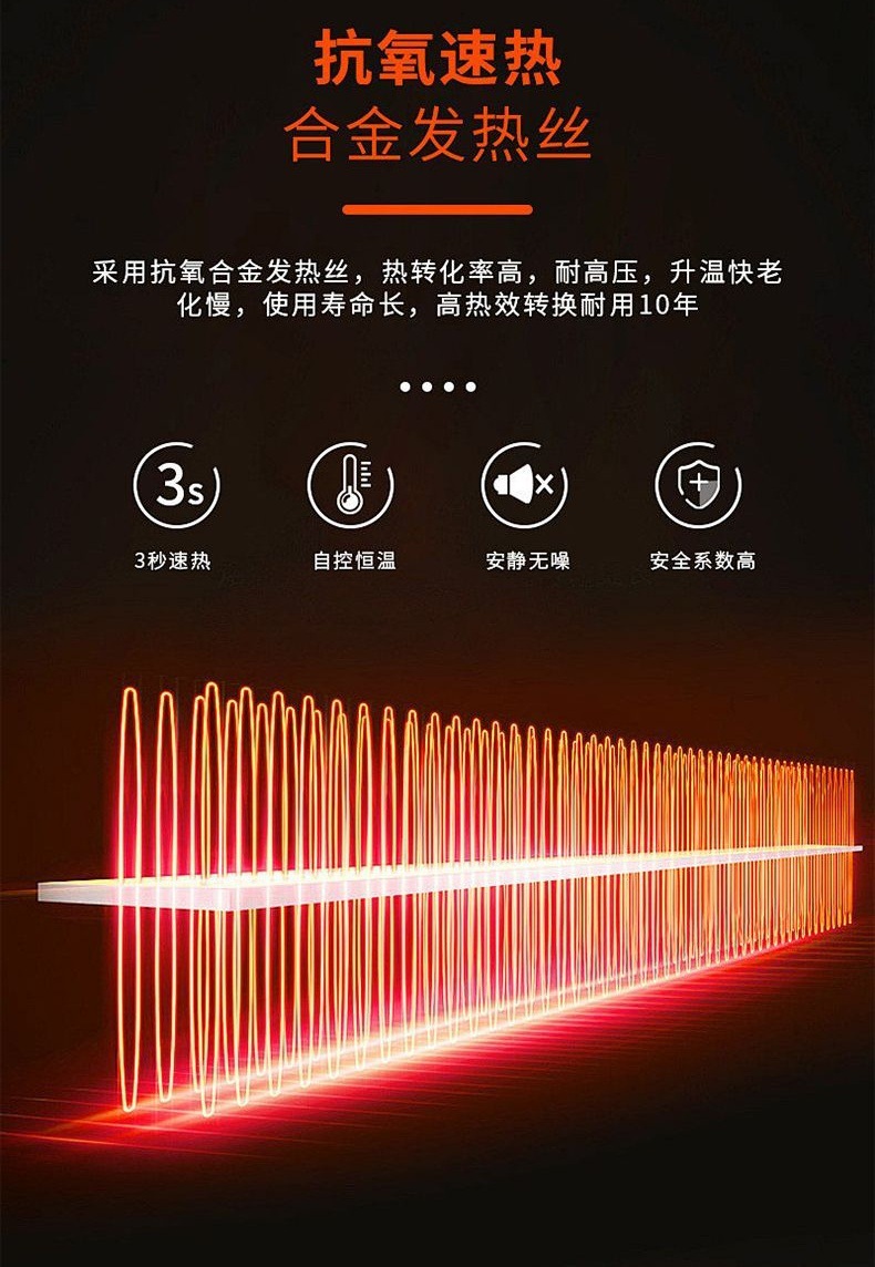 Car heater, 12V/24V universal, high-power, with three air outlets, for defrosting, defogging, and rapid heating
