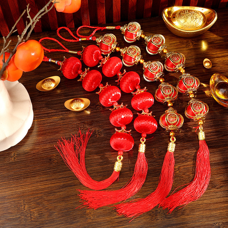 New Year's Housewarming Decoration Supplies Small Lantern String with the Word "Fu" 2026 New Horse Year Five Consecutive Small Palace Lantern Lantern Hanging Ornaments New Year's Housewarming Decoration Supplies Small Lantern String with the Word "Fu" 2026 New Horse Year Five Consecutive Small Palace Lantern Lantern Hanging Ornaments