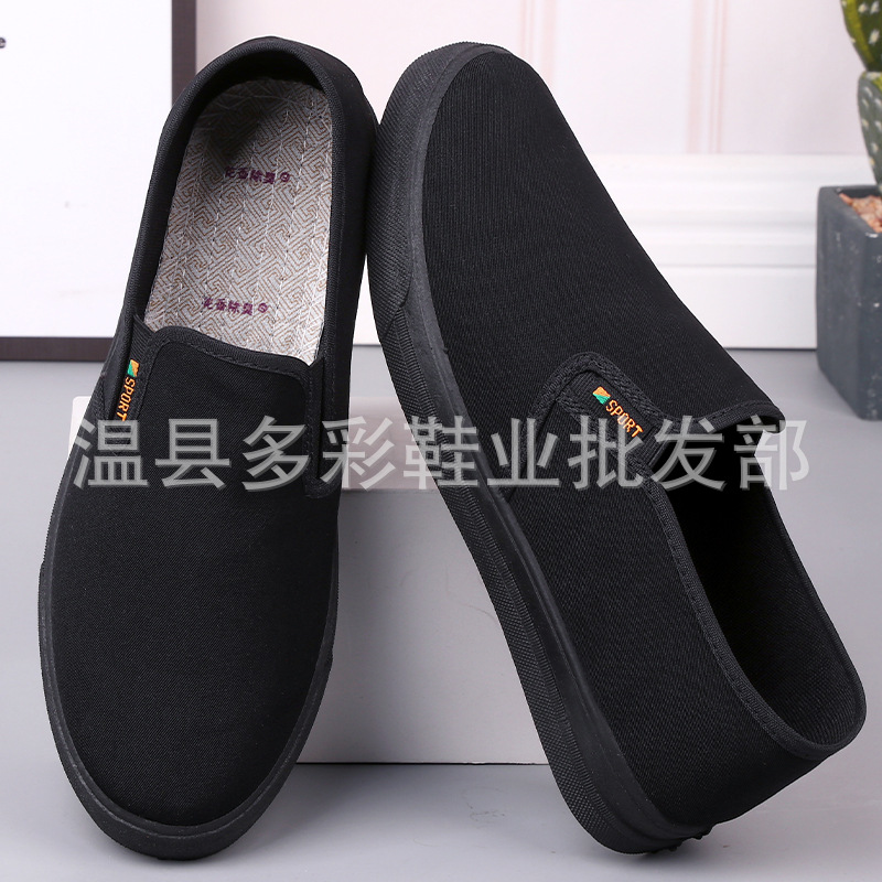 Chaussures en tissu noir D-4 / 38