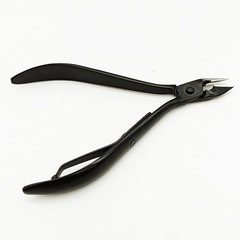 Nail care dead skin pusher beauty tool stainless steel dead skin pusher and hangnail clip double prong beak-shaped dead skin pliers