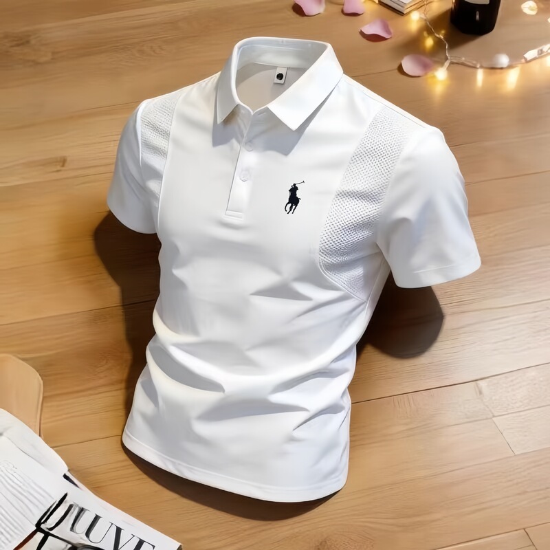 2026 New Summer Style Men's Fashionable Business Casual Polo Shirt, Quick-Drying, Breathable, Sweat-Absorbent, Versatile Lapel Design 2026 New Summer Style Men's Fashionable Business Casual Polo Shirt, Quick-Drying, Breathable, Sweat-Absorbent, Versatile Lapel Design