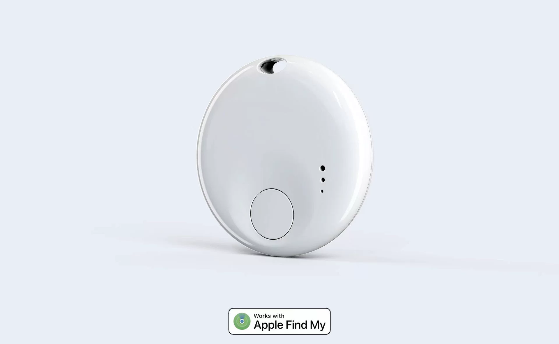 Круглое беспроводное устройство Bluetooth подходит для Apple FindMy Global, точный водонепроницаемый позиционер
