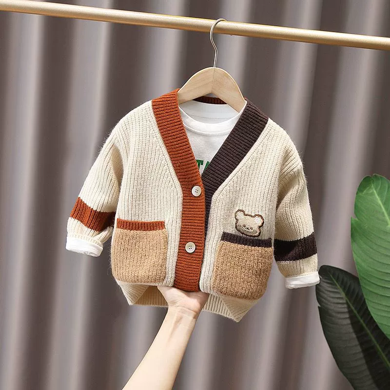 Детский кардиган, рубашка, осенний свитер, куртка, корейский стиль, вестерн-стиль