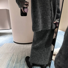 王炸～高比例马海毛针织套装 圆领毛衣+松紧腰半身裙