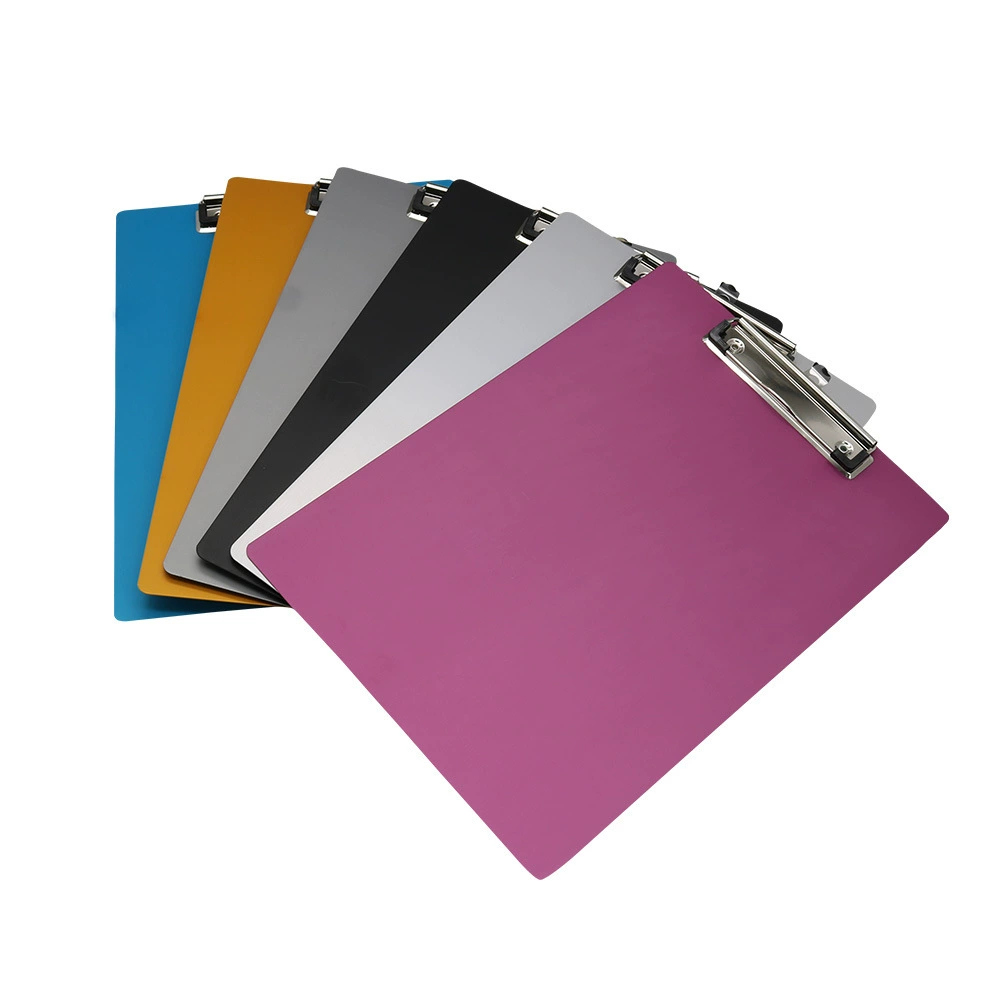 Производитель поставляет многофункциональный алюминиевый сплав A4 пластина зажим подвешиваемая записная папка для записи собрания металлический пластинчатый зажим