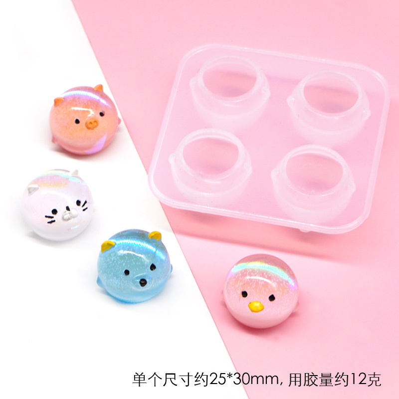 エポキシ樹脂接着剤モールド DIY クリエイティブ幼稚園アクセサリー材料装飾標本カードセット猫の爪 hgs|undefined