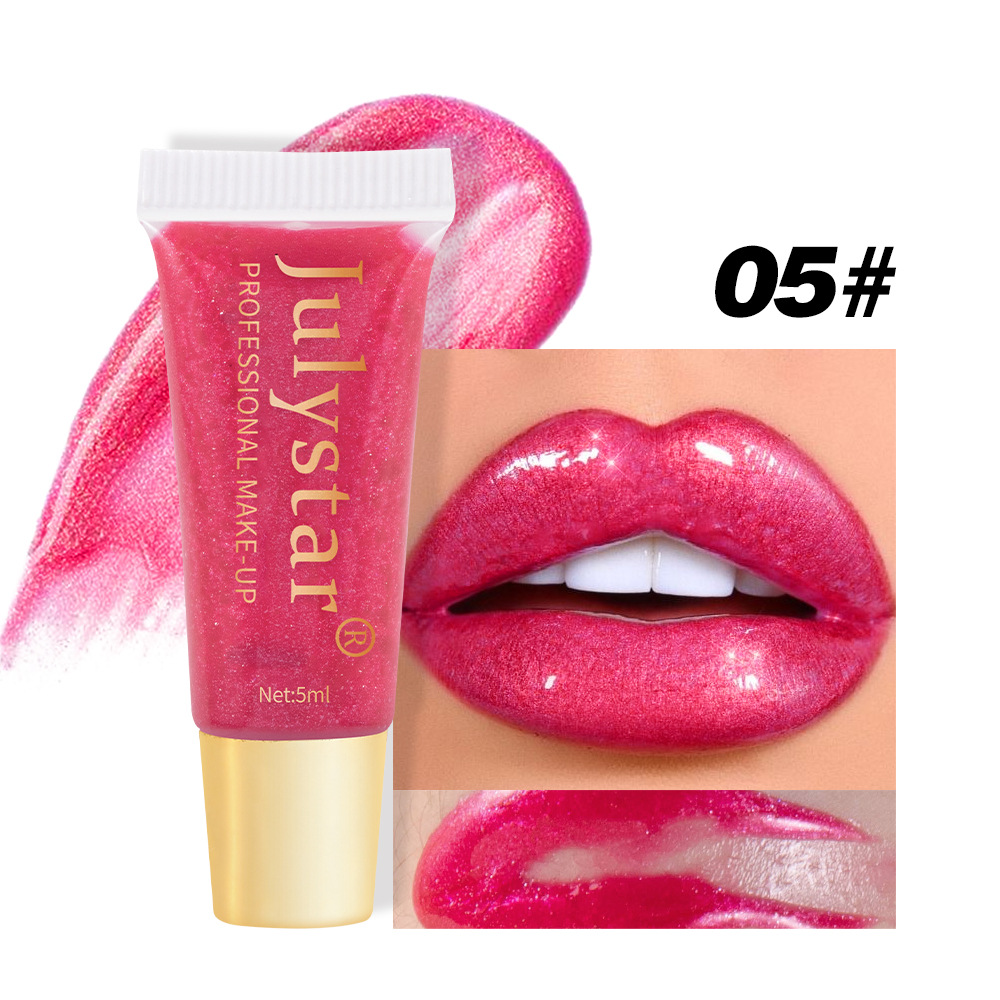Julystar Moisturizing and Hydrating Pearlescent Lip Gloss Long-lasting Water Repellent Lip Oil Easy to Color Lip Makeup wholesale undefined