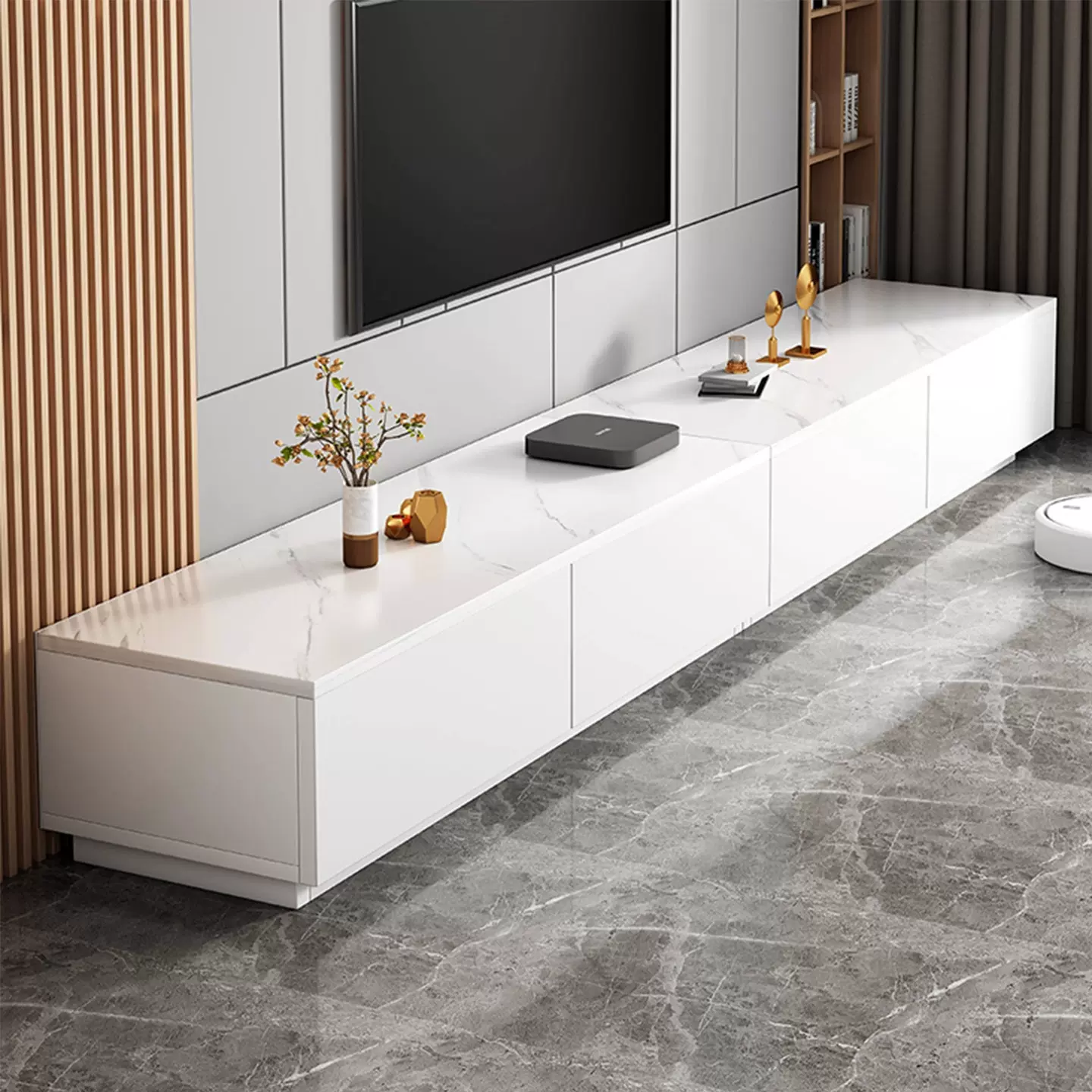 电视柜客厅家用小户型2025新款现代简约收纳储物一体落地电视机柜