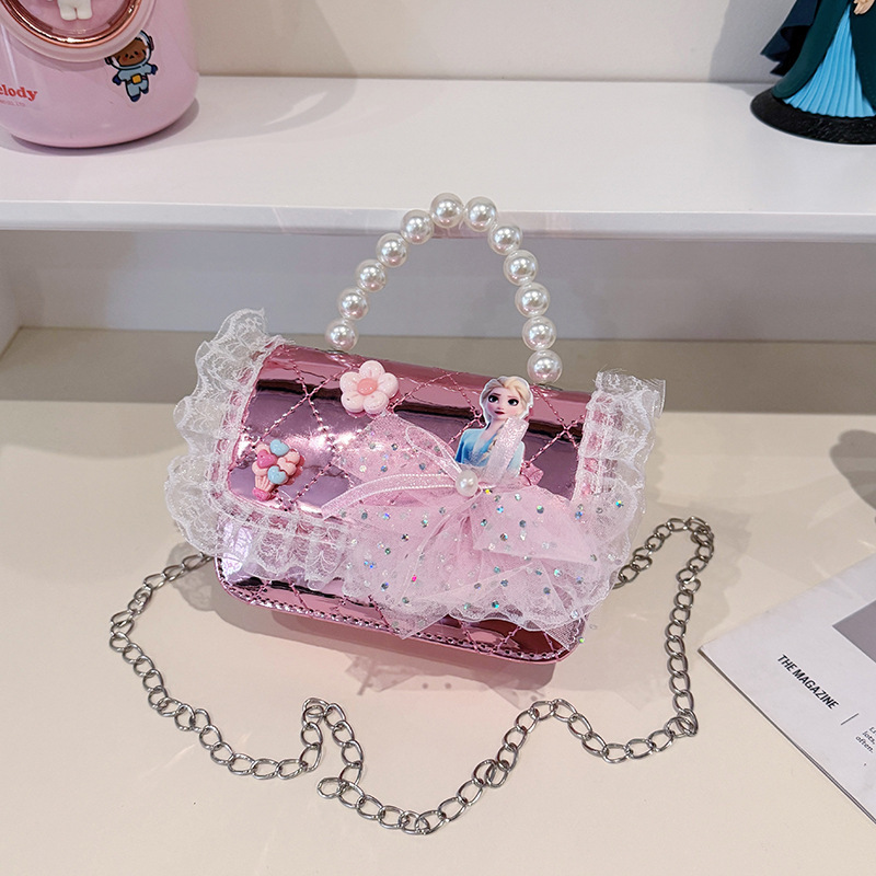 2025 verano nueva bolsa de hombro de viento de fragancia para mujeres espejo para niños extranjero bolsa de combinación Aisha pequeña princesa bolsa de mochila