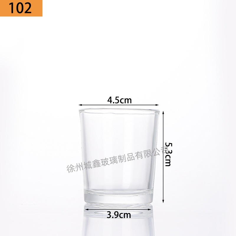 Vasos de vidrio transparentes para velas aromáticas al por mayor, portavelas de vidrio, adornos perfumados, vasos vacíos, recipientes para velas DIY, estilo nórdico