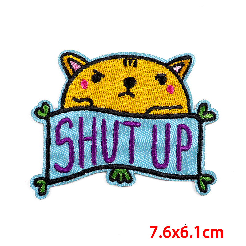 9g Weight Cloth Sticker Event & Party Supplies Clothing Sticker Patches Classification Cartoon, Letter, Cat Pattern Cute Style Cute Cartoon Letter Cat Clothing Sticker Patches Cloth Sticker 3