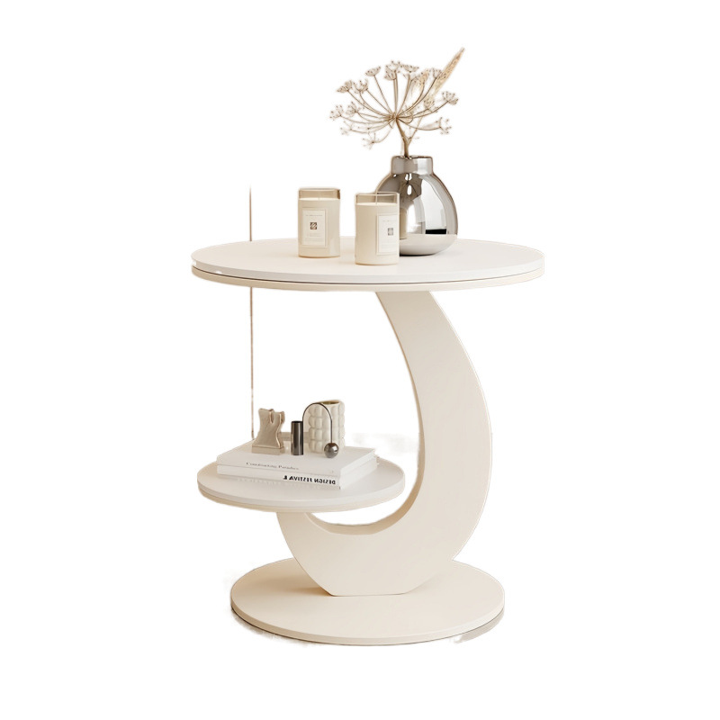 Sofá de salón de lujo, mesa lateral, balcón, pequeña mesa redonda, pequeña mesa creativa, simple mesa lateral doméstica