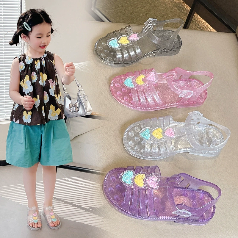 Корейская версия полой любви детская садовая обувь летняя полая птичья гнездовая обувь противоскользящая детская сандалия летнее время