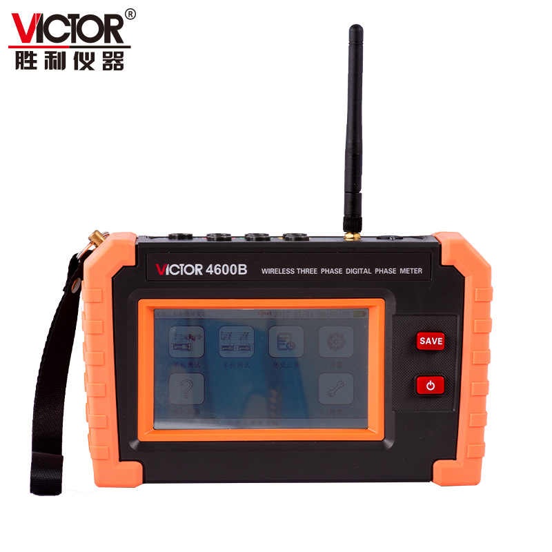 胜利VC4600B多功能三相数字相位伏安表无线数字VC4600A相序表