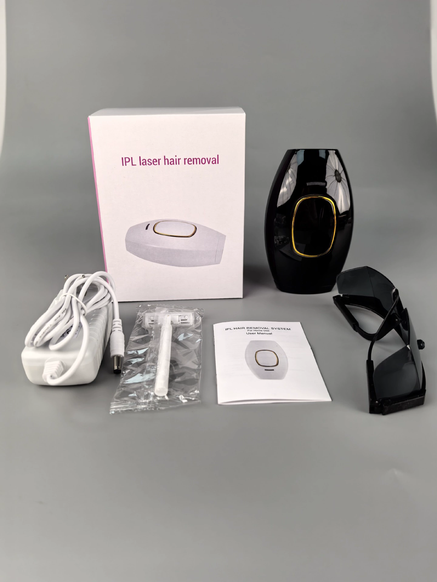 IPL Hair Removal Device, 5M Flashes, 470–1100 nm, Portable Home Export Model