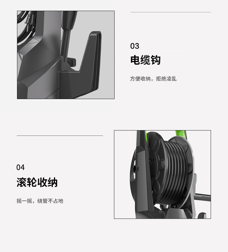 High-Pressure Car Washing Machine for Home Use 220V110V Convenient Self-Priming Dual-Purpose Water Gun Car Washing Pump Air Conditioning and Garden Cleaning Machine