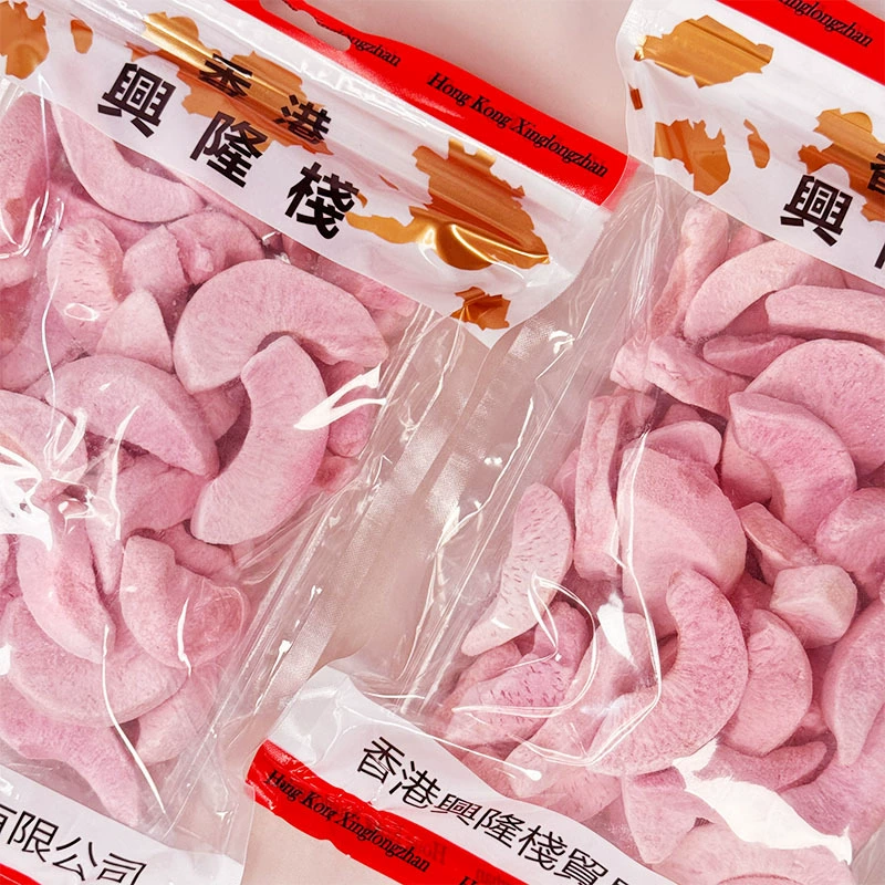 Снэк фруктовый лиофилизированный Hong Kong Xinglong, персик/клубника/кокос/манго/дуриан, хрустящий 65 г