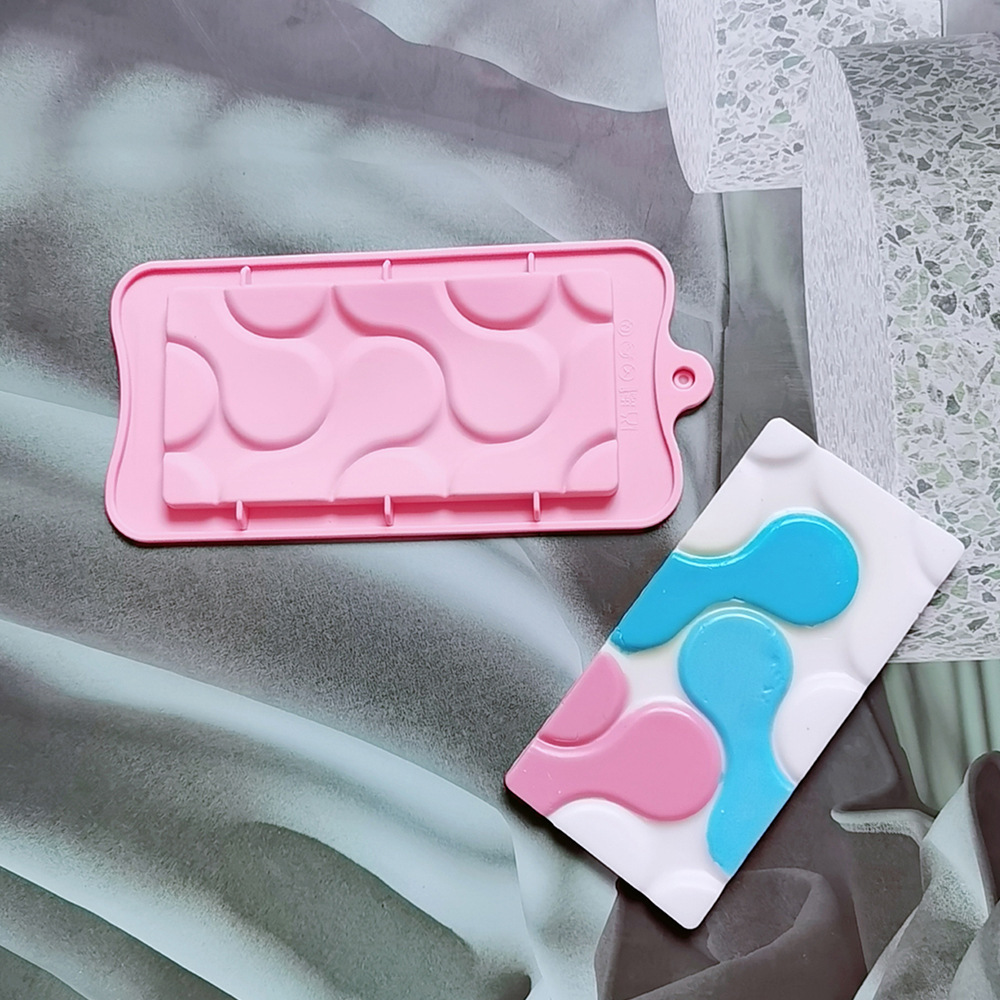 126 galletas de chocolate molde de silicona molde de postre pastel de cocina horneador Ma Green