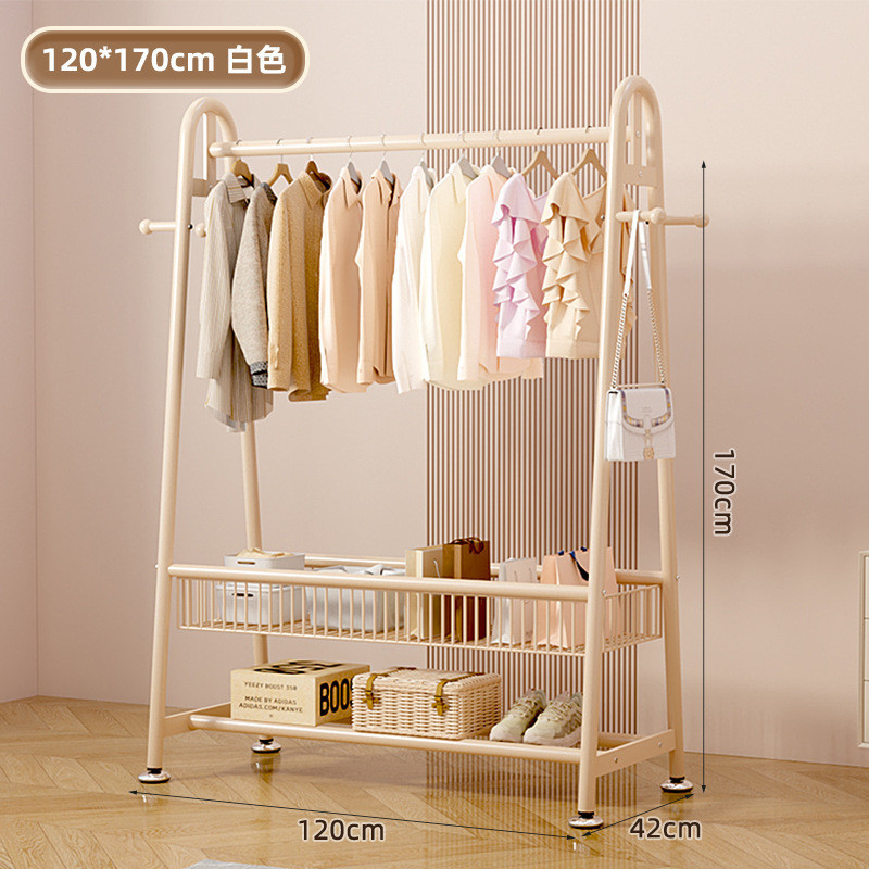 브랜드 직접 판매丨빅맥 3.2CM 두꺼운 파이프 직경丨따뜻한 흰색-바닥을 걸레질하지 않고 높게 [120CM*170CM] 더블 레이어 프레임