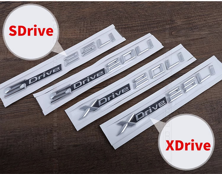 Suitable for BMW X1, X3, X4, X5, and X6 models; used for modifying side fender emblems, four-wheel drive (4WD) badges, and XDrive car logos; digital stickers