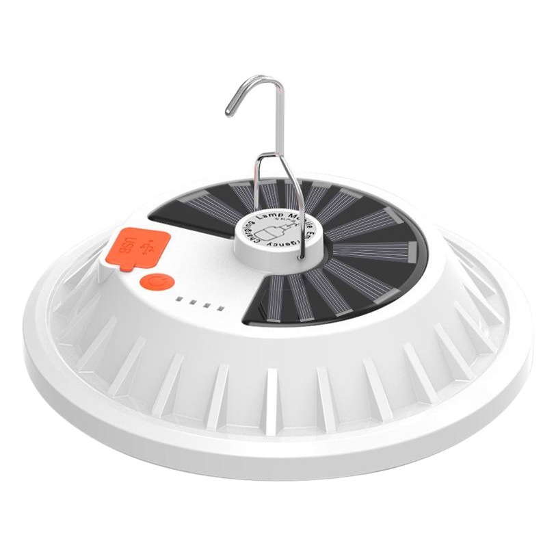 Bombilla solar LED puesto noche iluminación del mercado de emergencia recargable control remoto inteligente lámpara impermeable al aire libre