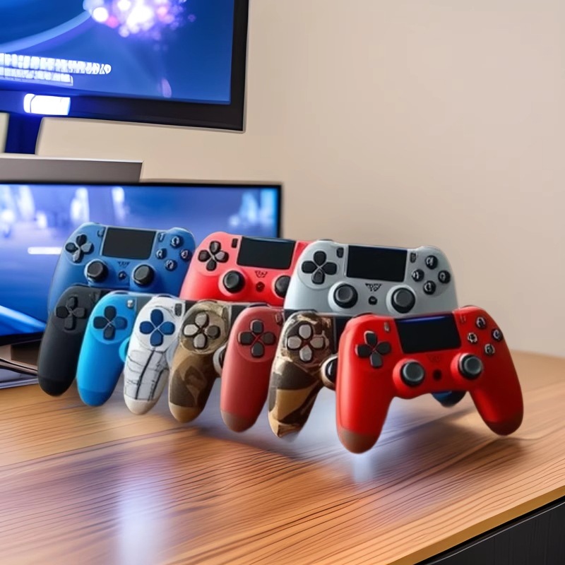 Mango ps4 Mango de juego inalámbrico Mango con cable P4 con función de vibración de seis ejes Mango de juego spot al por mayor