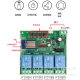 Tuya graffiti 4-way WiFi smart switch module inching self-locking interlock switch APP share voice RF433