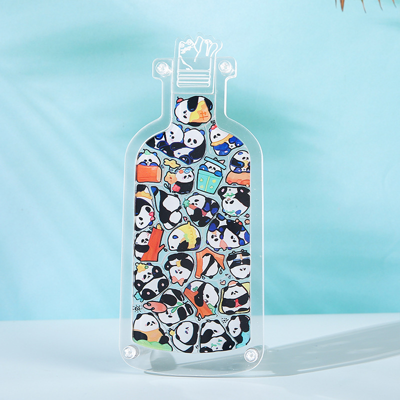 Puzzle acrílico personalizado con botellas enmarcadas, gatos, conejos, cerdos, patos, perros, dibujos animados, puzzle al por mayor