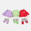 Autumn sports suit, spring overall for baby, children's set, western style