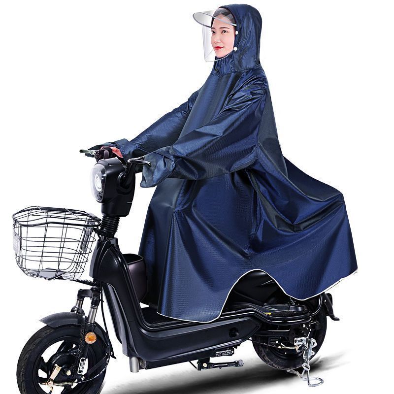 Bicycle raincoat for men and women, designed for cycling, students, mountain biking, and electric bikes; long-style, single-person rain poncho for commuting, offering protection against heavy rain Bicycle raincoat for men and women, designed for cycling, students, mountain biking, and electric bikes; long-style, single-person rain poncho for commuting, offering protection against heavy rain