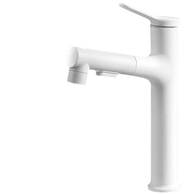 Grifo de lavabo totalmente de cobre, grifo de lavabo, salida de agua fría y caliente para hotel doméstico, multifunción de agua extraíble