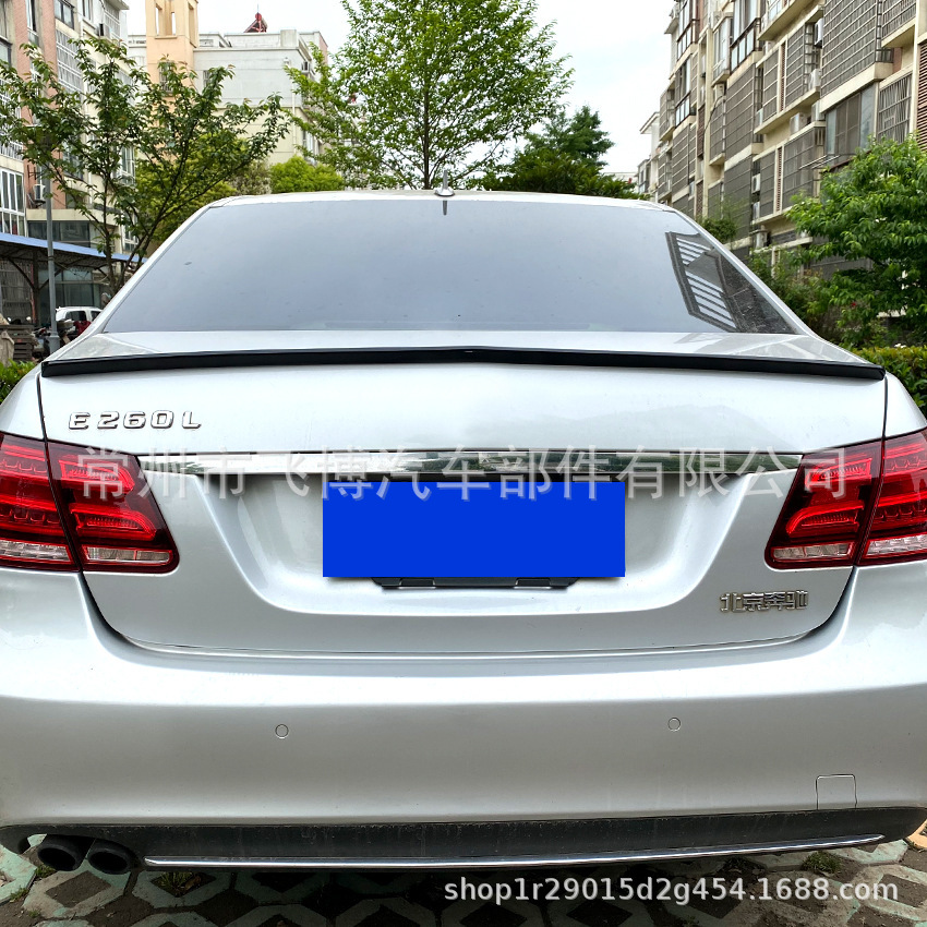 Suitable for Mercedes-Benz E-Class Four-Door W212 E200 E260 2008-2015 Rear Wing Fixed Wing Spoiler Modification