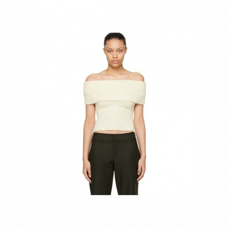Spot Paloma Wool24 New Alpaca One-Line Collar High Collar Vest Top for Women Spring Spot Paloma Wool24 New Alpaca One-Line Collar High Collar Vest Top for Women Spring