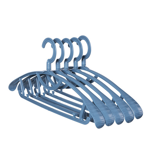 Household simple wide-shoulder invisible anti-slip plastic hook rotating drying rack coat hanger clothes hanger clothes stand