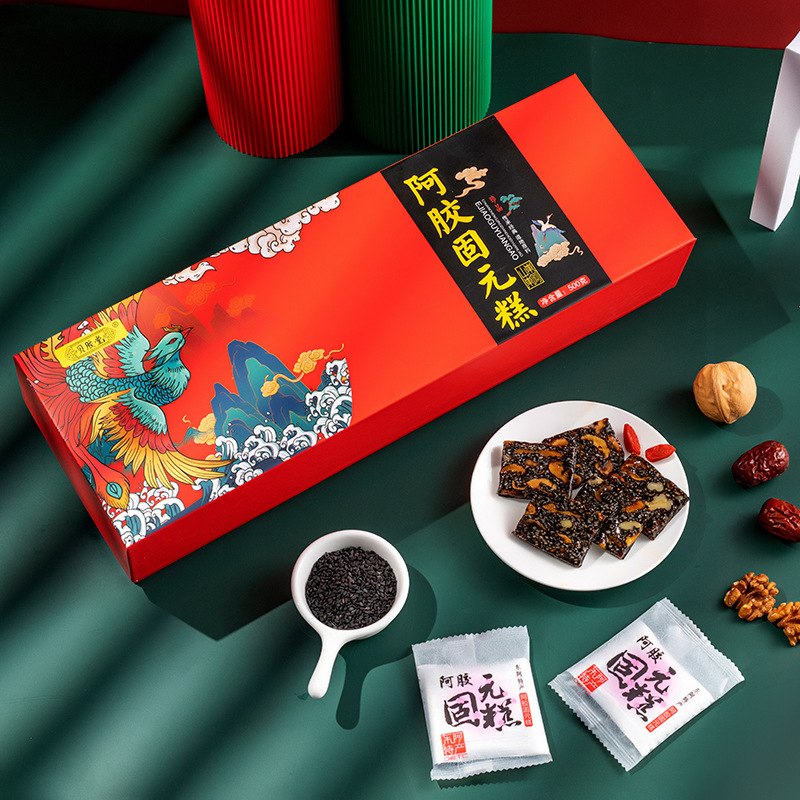Ejiao Gu Yuan Gao 500g Gift Box - Shandong Dong'e Specialty Product, Ejiao Sales & Tourist Sales Gift, Nourishing Product Ejiao Gao